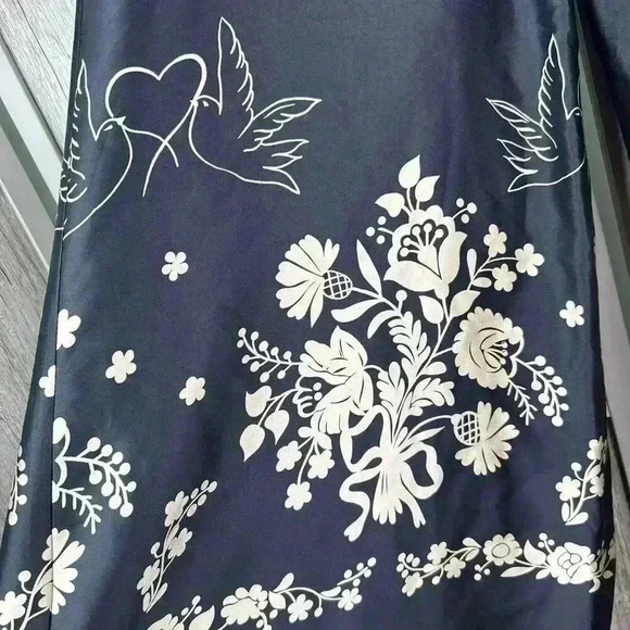 Voom Silk Pants Wide Leg By Joy Han Floral - Picture 3 of 7